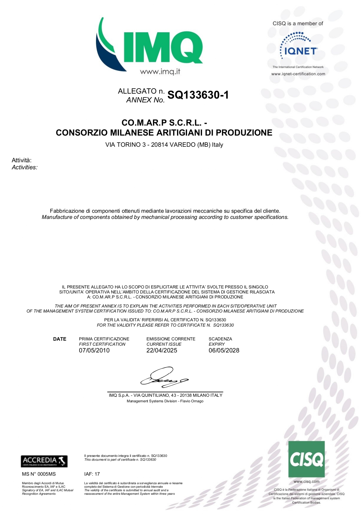 certificazione